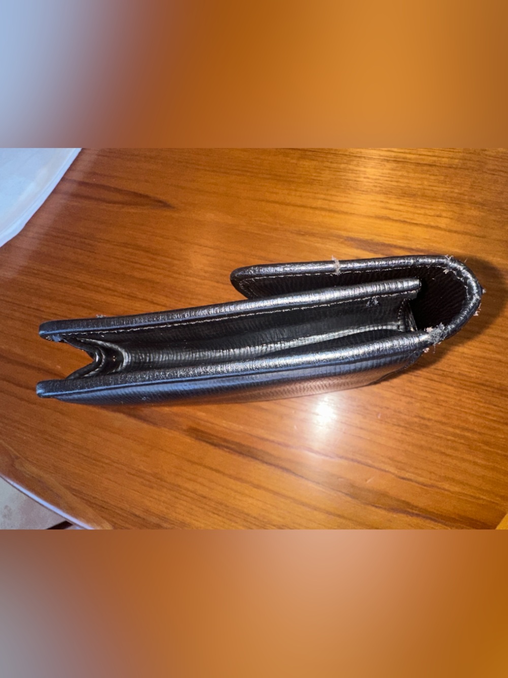 Céline Paris | Black Leather Triomphe Clutch Wristlet | Collector | Vintage - Picture 4 of 15